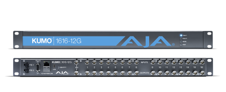 Aja KUMO 1616-12G Компактный коммутатор SDI сигнала (свитч) 16x16 12G-SDI
