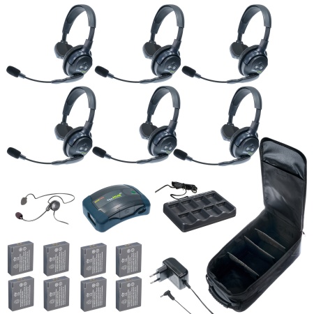 HUB 7-SCYB UltraLITE & HUB 7 абонентов с гарнитурами 6 Single 1 Cyber Headset,батареи и кейс в компл