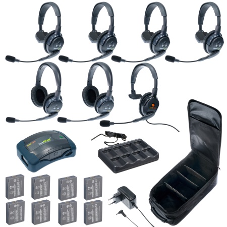 HUB 7-42MXS UltraLITE & HUB 7 абонентов с гарнитурами 4 Single 2 Double 1 Max 4G Single, батареи и к