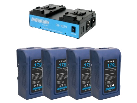 V-Kit 640 комплект : аккумуляторы V-Pack 160 - 4 шт и зарядное устройство CH-104V