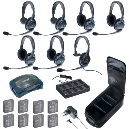 HUB 7-15MXS UltraLITE & HUB 7 абонентов с гарнитурами 1 Single 5 Double 1 Max 4G Single, батареи и к