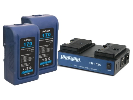 A-Kit 320 комплект : аккумуляторы A-Pack 160 -2 шт и зарядное устройство CH-102A