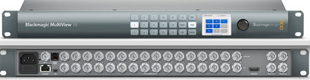 Blackmagic MultiView 16 устройство для мониторинга источников видеосигнала